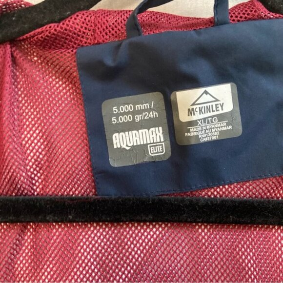 Mckinley Aquamax hooded rain wind zip up lightweight jacket Sz XL - Picture 7 of 9